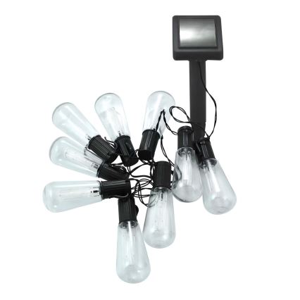 Cadena solar LED EDISON 10xLED/1,2V 300 mAh 3,8 m IP44