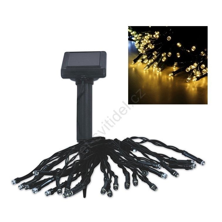 Cadena solar LED SHINE 200xLED/1,2V 600 mAh 21,9 m IP44