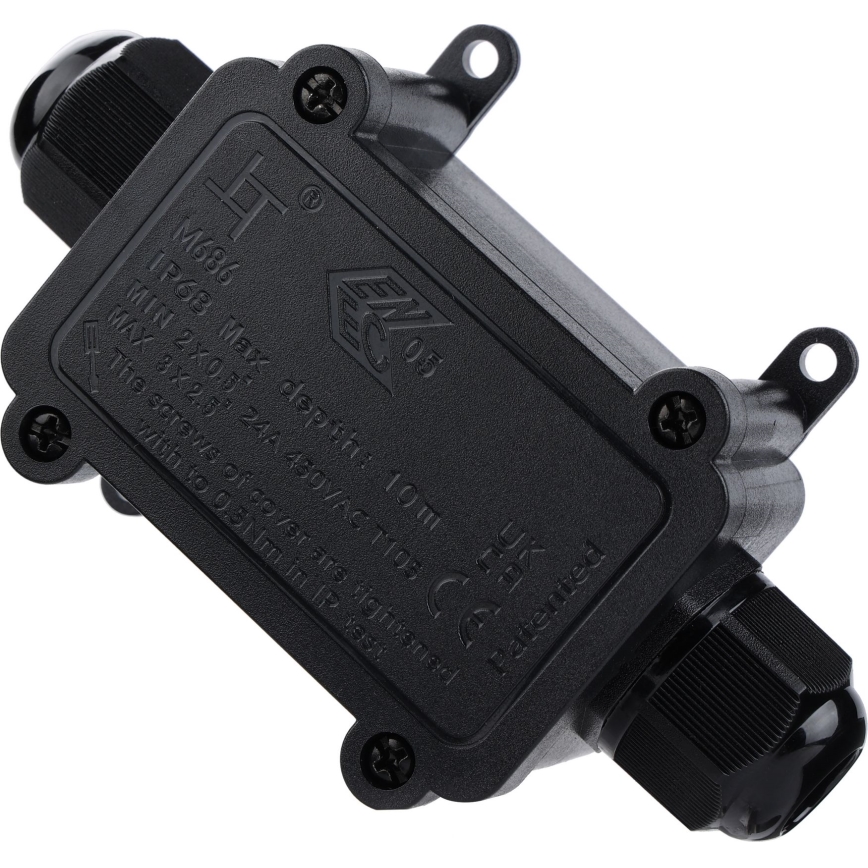Caja de conexiones impermeable 24A/230V IP68