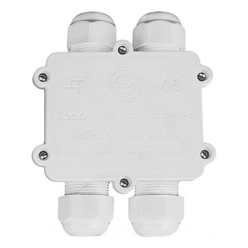 Caja de conexiones impermeable IP68 blanco
