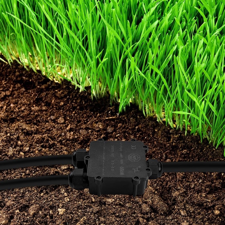 Caja de conexiones impermeable IP68 negro