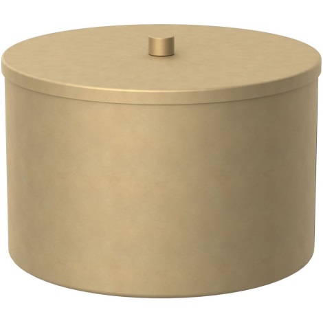Caja metálica 12x17,5 cm dorado