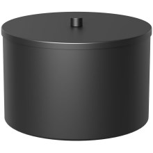 Caja metálica de almacenaje 12x17,5 cm negro