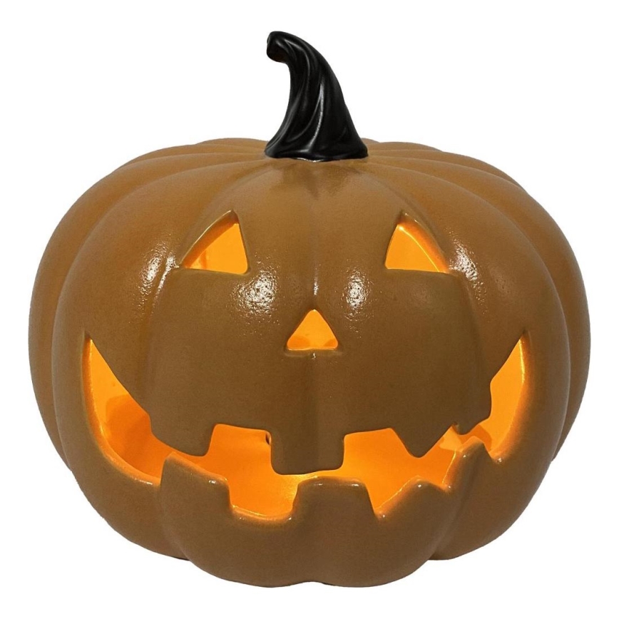 Calabaza de cerámica LED HALLOWEEN LED/3xLR44/blanco cálido