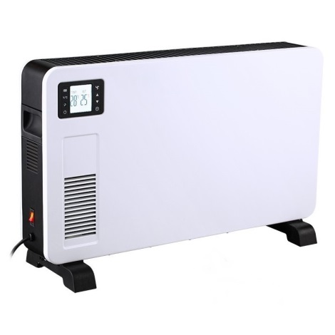 Calefactor eléctrico con enchufe de pared con termostato ajustable y  temporizador y pantalla LED EU Zhivalor CWY-1237
