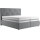 Cama con somier, colchón y topper ELEN 180x200 cm gris