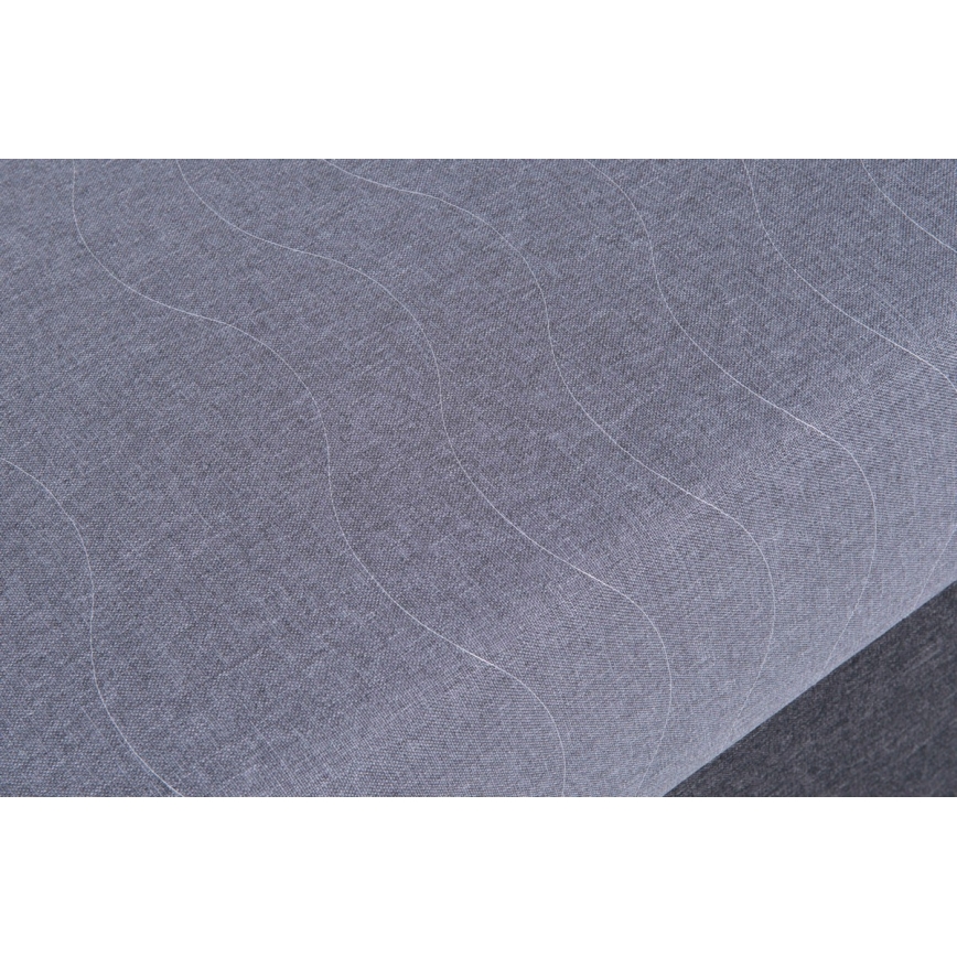 Cama de día tapizada con espacio de almacenamiento JACOB XL capacidad de carga 130 kg 90x200 cm gris
