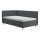Cama de día tapizada con espacio de almacenamiento y colchón EMILE 110x200 cm gris