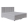 Cama tapizada con colchón de muelles y espacio de almacenamiento ISABEL 180x200 gris claro