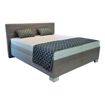 Cama tapizada con colchón WINDSOR 180x200 cm beige