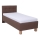 Cama tapizada con colchón y espacio de almacenamiento MARIA ONE 90x200 cm marrón