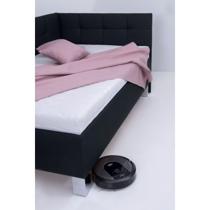 Cama tapizada con espacio de almacenamiento sin colchón MARIA PETITE 120x200 cm antracita