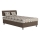 Cama tapizada con espacio de almacenamiento y colchón GEORGE 120x200 cm marrón