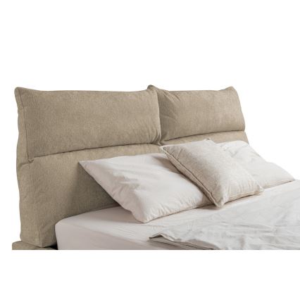 Cama tapizada sin colchón BASIL 160x200 cm beige