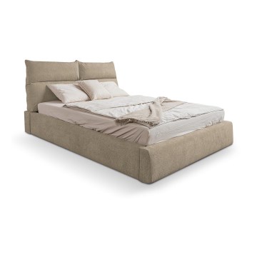 Cama tapizada sin colchón BASIL 180x200 cm beige