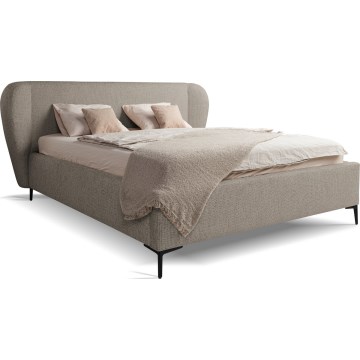 Cama tapizada sin colchón DALIA 180x200 cm gris