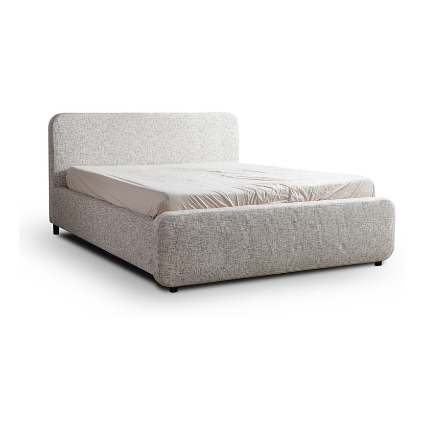 Cama tapizada sin colchón LAJLA 160x200 cm beige