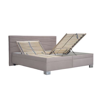 Cama tapizada sin colchón WINDSOR 180x200 cm beige