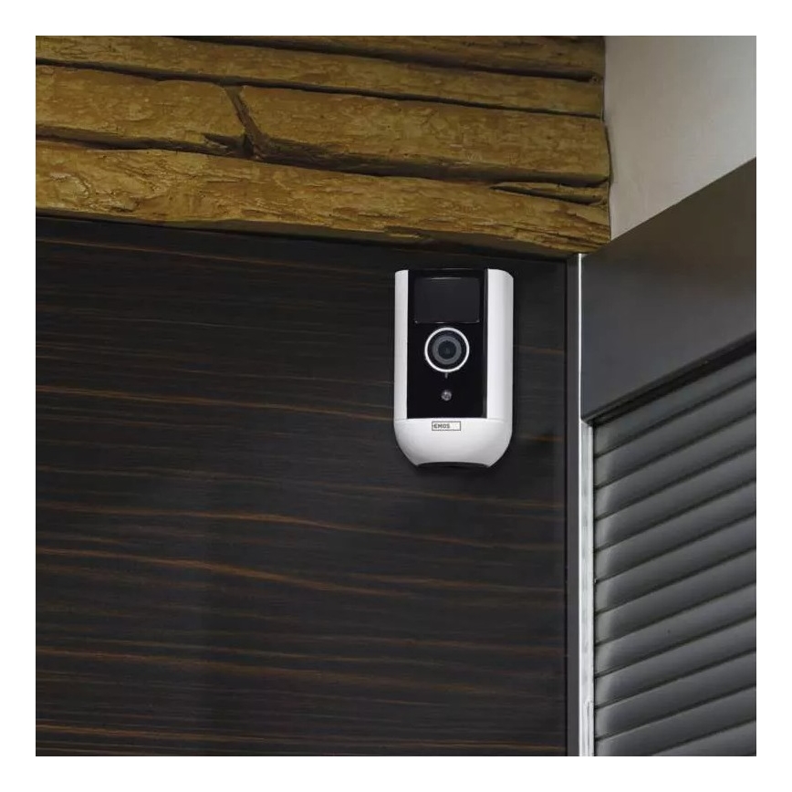 Cámara inteligente para exteriores con sensor de movimiento GoSmart 5V 9600mAh IP65 Wi-Fi Tuya