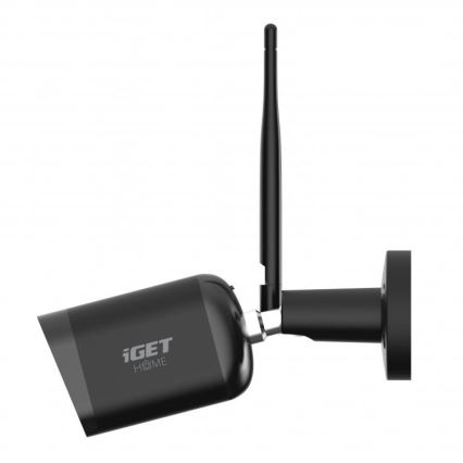 Cámara inteligente para exteriores con sensor Full HD 1080p 12V IP65 Wi-Fi Tuya negro