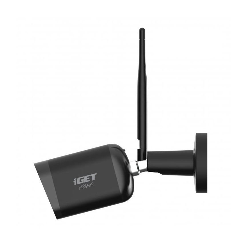 Cámara inteligente para exteriores con sensor Full HD 1080p 12V IP65 Wi-Fi Tuya negro