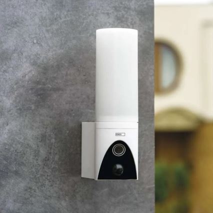 Cámara LED inteligente para exteriores con luz GoSmart LED/12W/230V IP65 Wi-Fi Tuya blanco