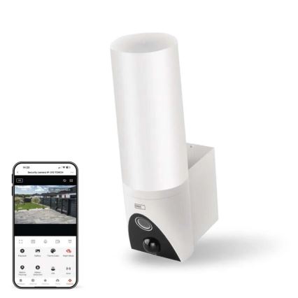 Cámara LED inteligente para exteriores con luz GoSmart LED/12W/230V IP65 Wi-Fi Tuya blanco