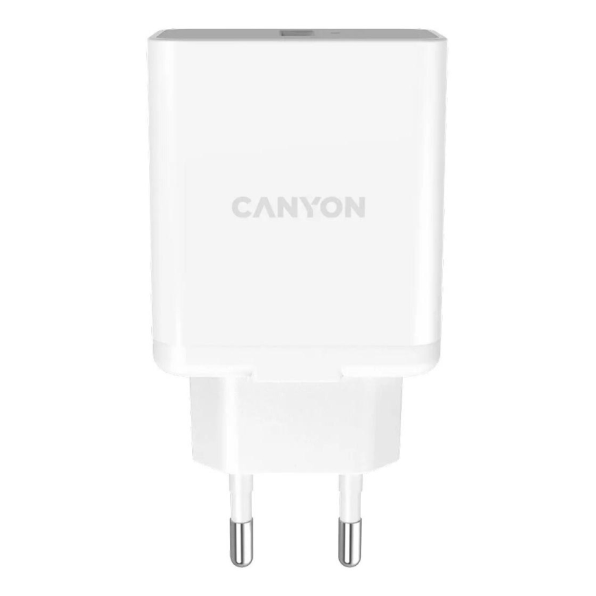 Canyon - Adaptador de carga 1xUSB/230V