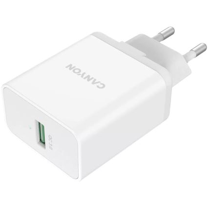Canyon - Adaptador de carga 1xUSB/230V