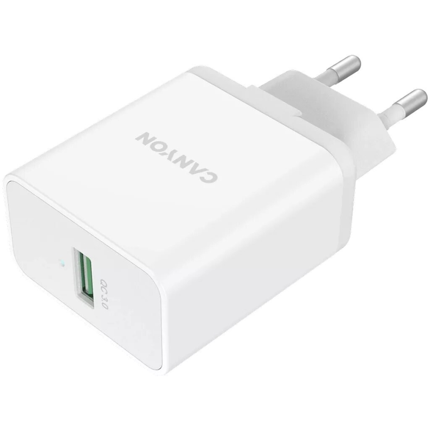 Canyon - Adaptador de carga 1xUSB/230V
