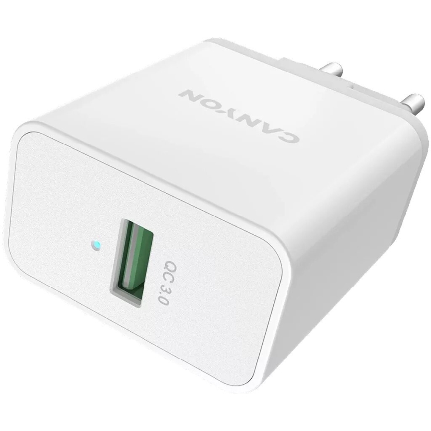 Canyon - Adaptador de carga 1xUSB/230V
