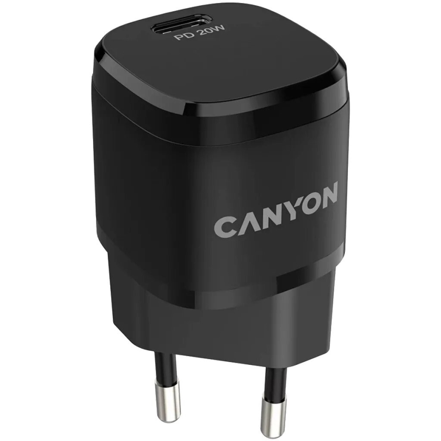 Canyon - Adaptador para cargador rápido Power Delivery 20W negro