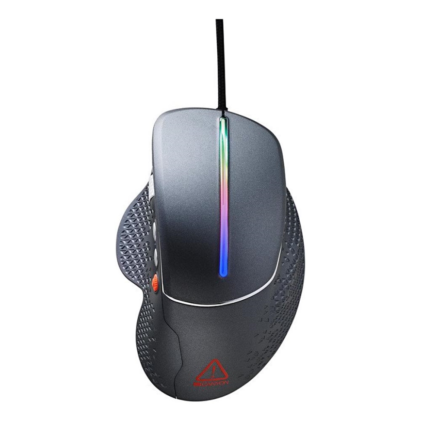 Canyon - Ratón gaming LED RGB 800/1600/2400/3200/4800/6400 DPI
