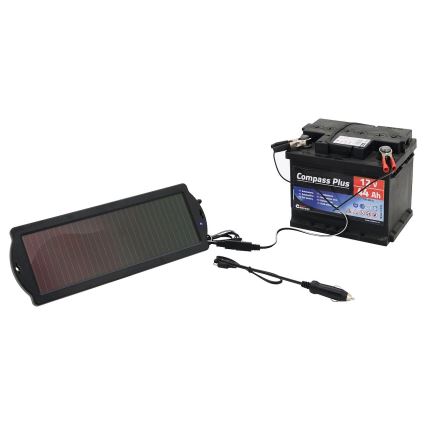 Cargador solar de baterías de coche 1,8W/12V