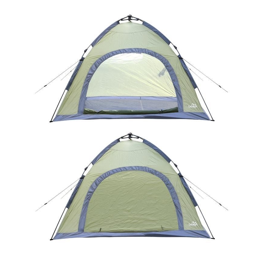 Carpa plegable rápida para 3-4 personas PU 3000 mm verde