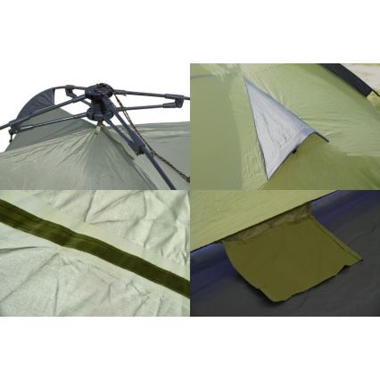 Carpa plegable rápida para 3-4 personas PU 3000 mm verde