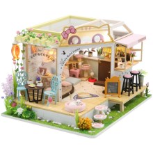 Casa de niños Cafetería para gatos con jardín 2xAAA