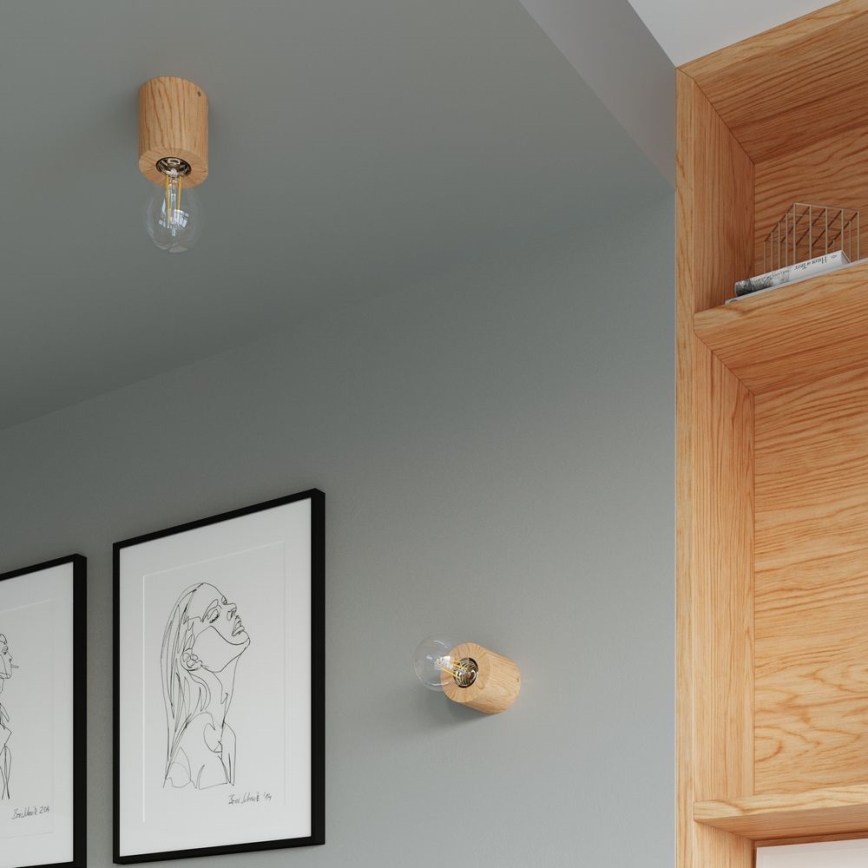 Ceiling Lámpara SALGADO 1×E27/60W/230V Wood