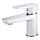 Cersanit S951-047 - Grifo de lavabo MILLE 13,4 cm blanco + desagüe