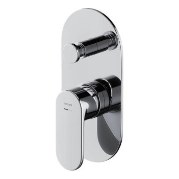 Cersanit S951-305 - Grifo de ducha para instalación empotrada CREA cromo brillante