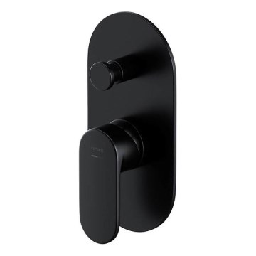 Cersanit S951-322 - Grifo de ducha para instalación empotrada CREA negro