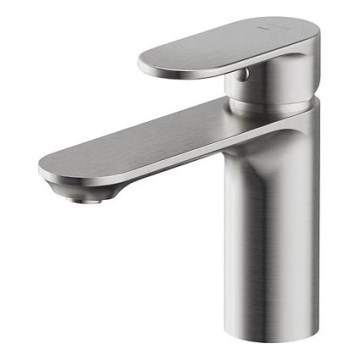 Cersanit S951-334 - Grifo de lavabo CREA 14,3 cm níquel