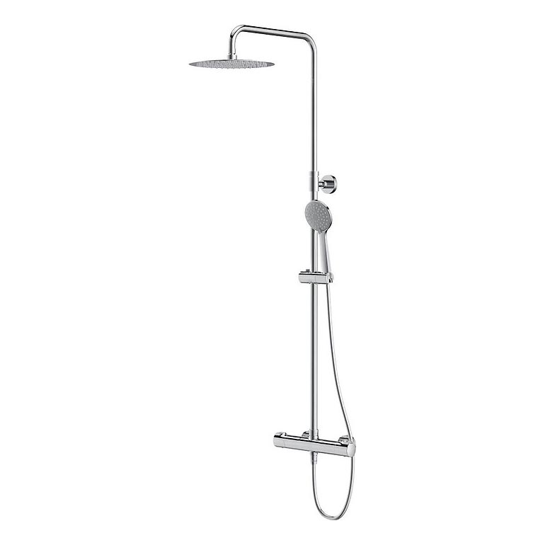 Cersanit S951-340 - Conjunto de ducha con grifo termostático CITY cromo brillante