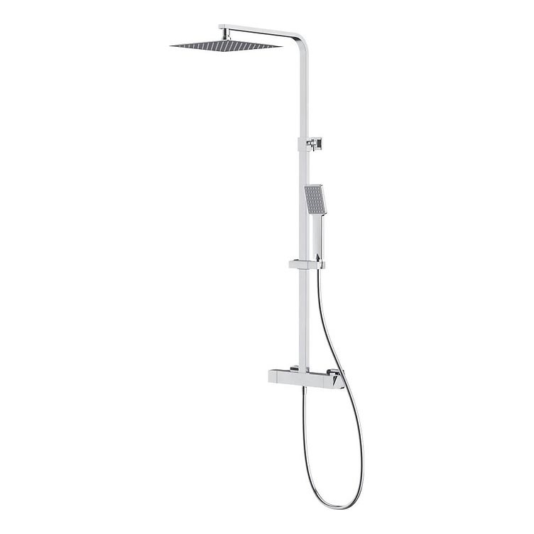 Cersanit S951-341 - Conjunto de ducha con grifo termostático CITY cromo brillante
