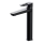 Cersanit S951-356 - Grifo de lavabo MILLE 27 cm negro + desagüe