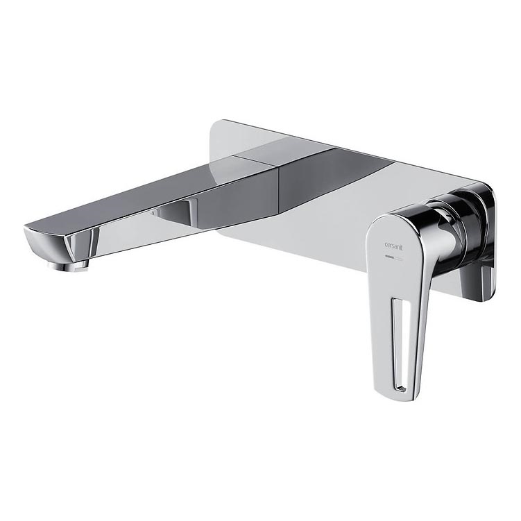 Cersanit S951-357 - Grifo de bañera para instalación empotrada MILLE cromo brillante + desagüe
