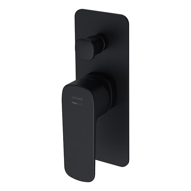 Cersanit S951-373 - Grifo de ducha para instalación empotrada LARGA negro