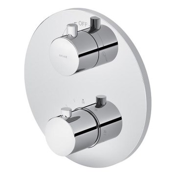 Cersanit S951-564 - Grifo de ducha termostático para instalación empotrada ZEN cromo brillante