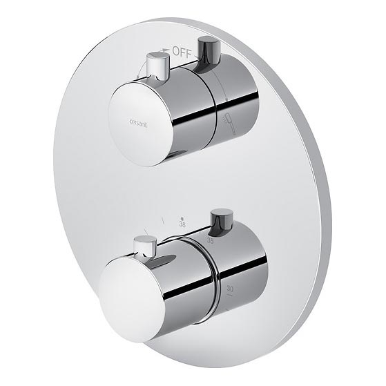 Cersanit S951-564 - Grifo de ducha termostático para instalación empotrada ZEN cromo brillante