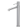 Cersanit S951-592 - Grifo de lavabo ZEN 32,2 cm cromo brillante